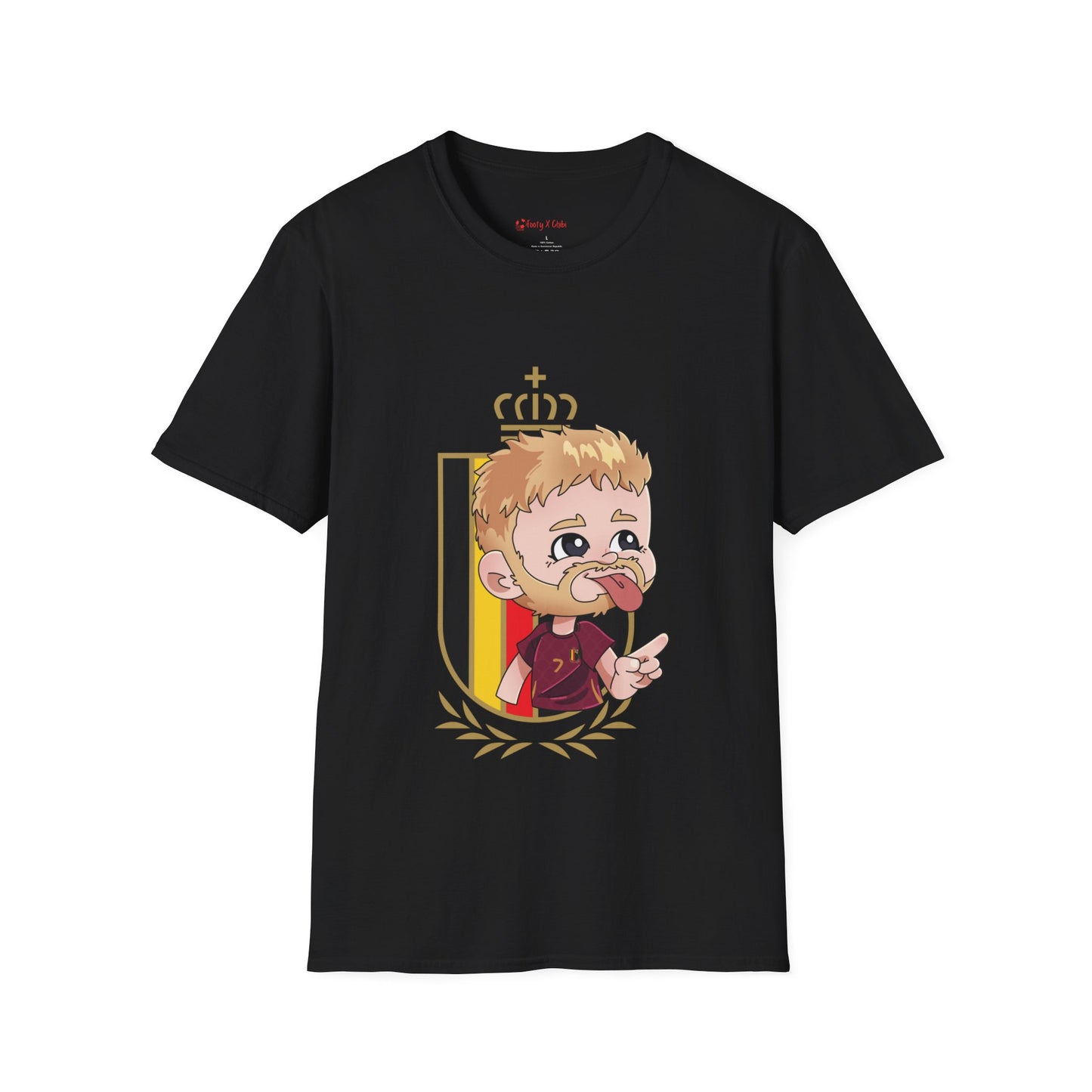 Kevin De Bruyne Soft-Style T-Shirt Belgium #7