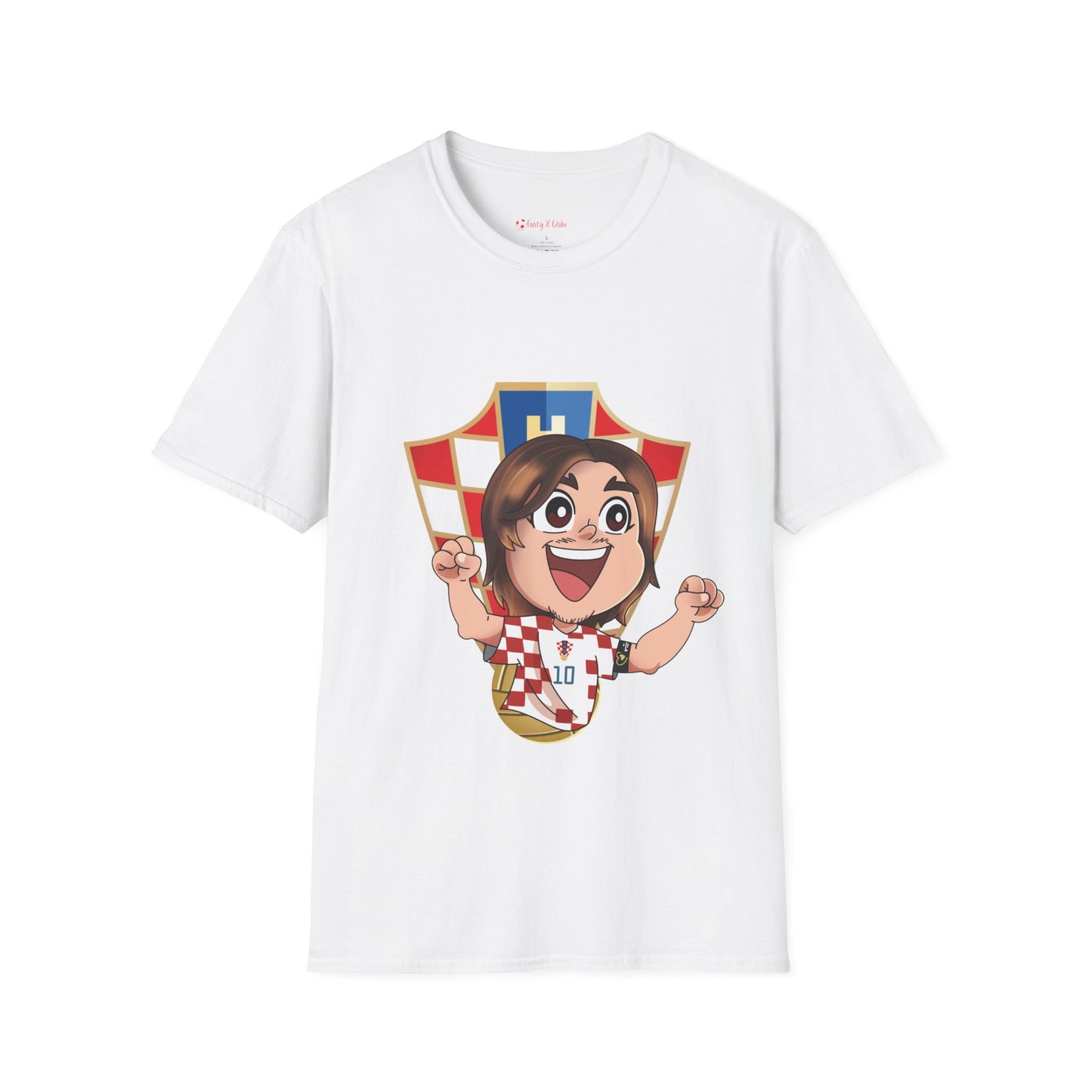 Luka Modrić Soft-Style T-Shirt Croatia #10