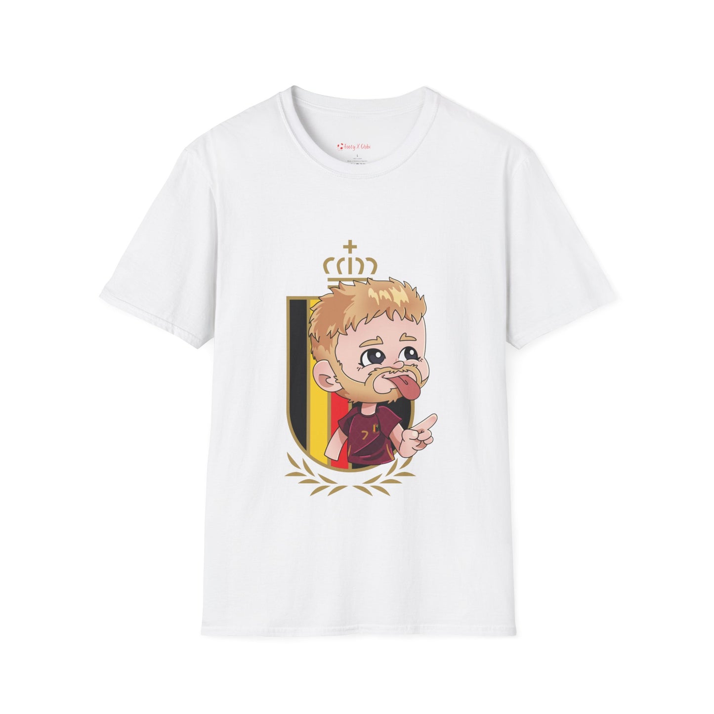 Kevin De Bruyne Soft-Style T-Shirt Belgium #7